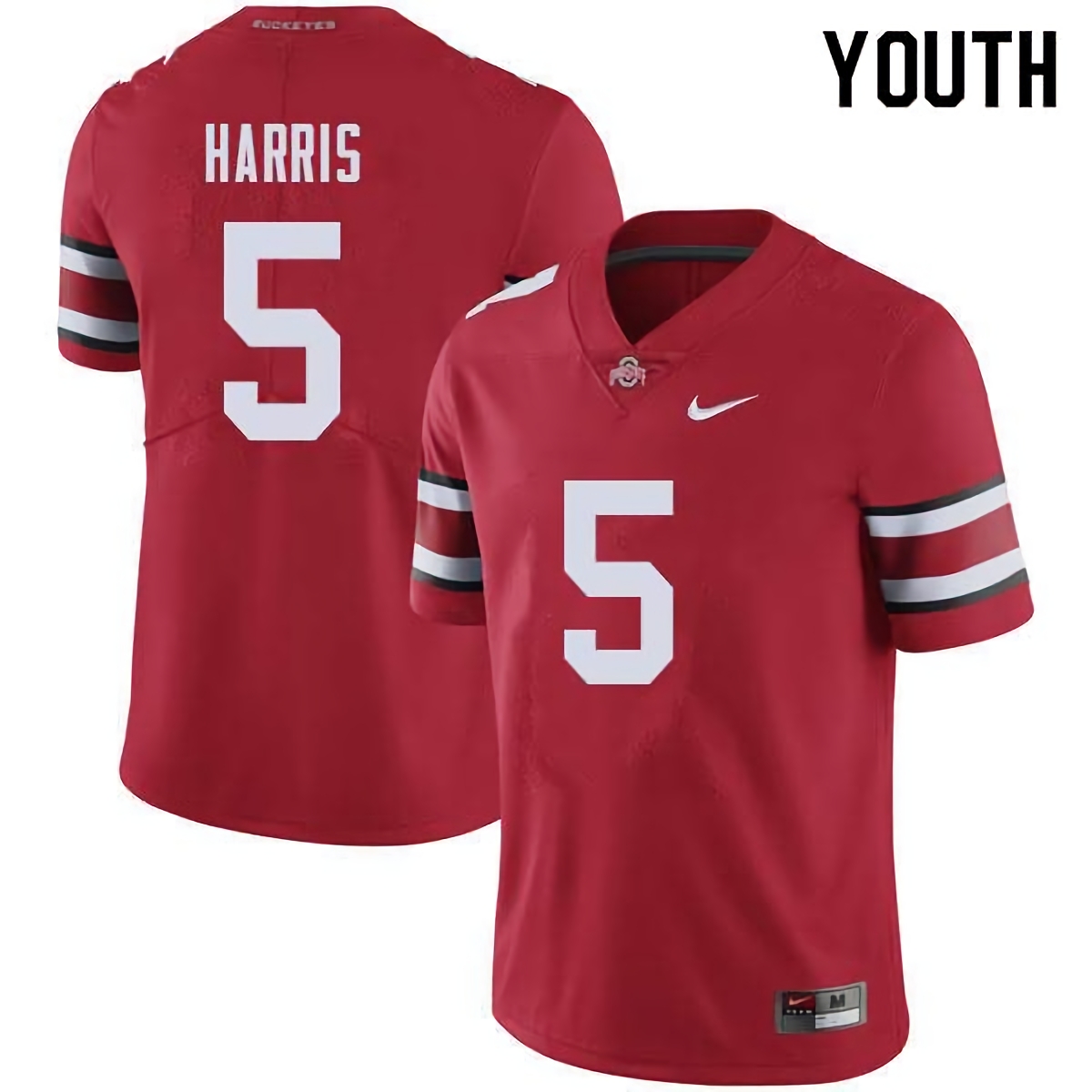 Jaylen Harris Ohio State Buckeyes Youth NCAA #5 Nike Red College Stitched Football Jersey NZB4456ET
